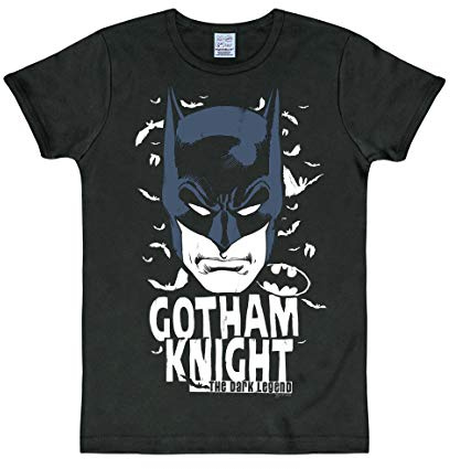 Logoshirt® DC I Batman I Gotham Knight I T-Shirt Print I Damen & Herren I kurzärmlig I schwarz I Lizenziertes Originaldesign I Größe XL