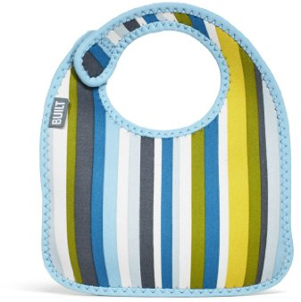Built NY Baby-Lätzchen, gestreift, Blau, 2 Stück