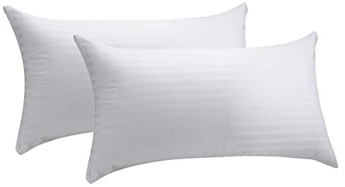 Pikolin Home - Pack de 2 Fundas de Almohada 100% algodón cutí Completamente Transpirable confeccionada con Tratamiento antiencogimiento, 90x40cm (Pack de 2)