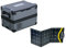 Prime Tech Kompressor-Kühlbox Pro-Line 28/40/50/60 Liter inkl. Solarpanel, bis -22 Grad, 12/24/230 V für Steckdose, Auto, LKW, PKW, Boot, Reisemobil (Kühlbox 50 l + Solarpanel) – Diverse Größen