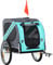 PawHut Hundeanhänger Fahrradanhänger Hundetransporter Hunde Fahrrad Anhänger für kleine mittelgroße Hunde Oxfordstoff Regenschutz atmungsaktiv Grün 130 x 73 x 90 cm