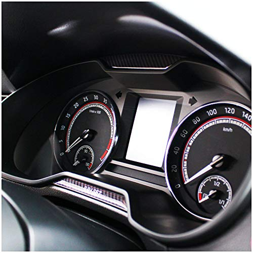 Gel Tacho Kombiinstrumenten & Multimedia Knopf Abdeckung Aufkleber Keyless GO Carbon Druckschalter Tastenabdeckung Cover Zündung DM003 (Carbon Schwarz)