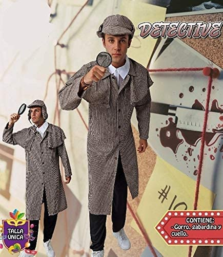 Costumizate! Adult Detective Costume Special for Fancy Dress Parties and Carnival One Size