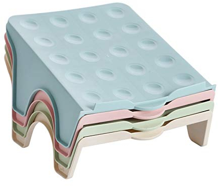 FYBlossom Schuhteiler Schrank,4 Stück Dicke Doppel Schuh Organisator,Praktischer Schuhteiler Schuh Organisator Stand-Regal für Platzsparende