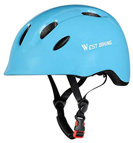 Helm Kinder für Ski Schlitten,50-54 cm einstellbar Fahrradhelm für Kinder Verstellbar Robuster Jugend Fahrradhelm Skateboard Helm Skaterhelm Jugend Adult Verstellbarer Helm für Roller (Blau)
