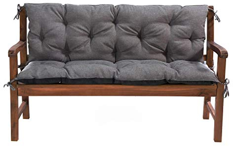 Mayaadi Home Gartenbankauflage Bankauflage Bankkissen Sitzkissen Polsterauflage Sitzpolster Hellgrau 120x60x50cm