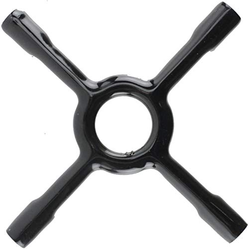 RYELDOM Riduttore fornello gas universale smaltato per grigle cucina adatto a tutte le marche. La sua forma è progettata per adattarsi a diverse dimensioni di griglie.