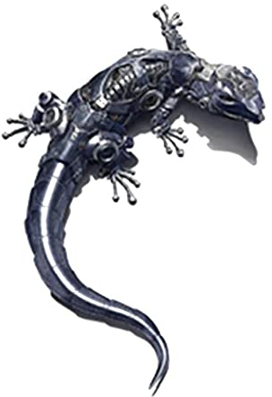 nJiaMe 1 Blatt Creative-Mechanical Gecko 3D-Effekt Auto Aufkleber Personalized Selbstklebende Auto Reflektierende Aufkleber Style 1