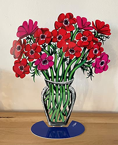 Blumen – Große Mohnblumen-Vase