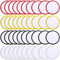 40 Pieces Iron on Blank Sublimation Patch Round Fabric Heat Transfer Repair Blank Patch for Clothes, Hats, Uniforms, Backpacks, Shoes