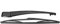 Brazo de limpiaparabrisas trasero, kit de brazo de escobilla de limpiaparabrisas trasero de coche negro apto para Mazda 3 Hatchback 2003-2008 caucho semisintético negro