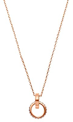 Heideman Halskette Glodie Damen aus Edelstahl rosegold farbend matt Kette für Frauen mit Stein Zirkonia weiss rosevergoldet poliert