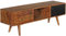 KADIMA DESIGN TV Lowboard 140 cm Bois Massif Palissandre Cottage 2 Portes et spécialisés étagère HiFi