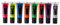 UV Glow - Peinture UV fluo pour tissu - 9,6 g - Peinture textile pour vêtements, t-shirts, sacs, chaussures et toile (lot de 8)