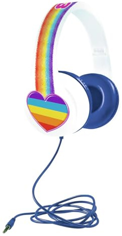 K3 MEK3B2000490 Kopfhörer - Kopfhörer Rainbow - begrenzt auf 85 dB,Weiß