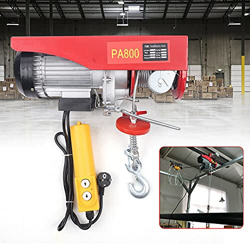 Paranco elettrico da 220 V, 1450 W, 800 kg, per verricello elettrico, velocità 10 m/min