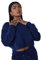 Project X Paris Sweat Basic Court Ample Bleu Nuit S