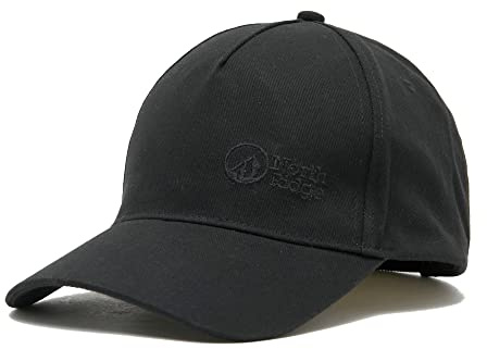 NORTH RIDGE Women's Basecamp Cap, Baseball Cap, Cotton Elastane, Polyester Sweatband, Ventilation Holes, Adjustable (Black)