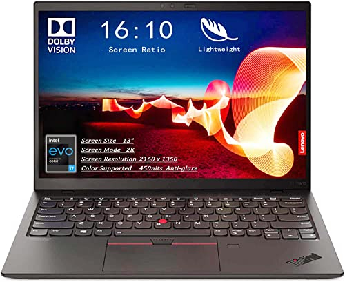 Lenovo ThinkPad X1 Nano Intel Core i7-1160G7 16GB RAM 1TB SSD 13 2K Ultra HD Backlit Windows 10 Pro Laptop Black - 20UN002PUK-BD