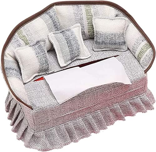 Haushalt Tissue Box Tissue Box Sofa Tissue Box Cover Cute Girly Tissue Box Holder Creative Kosmetiktücher Aufbewahrungsbox for Wohnzimmer Schlafzimmer Desktop/Auto Tissue Aufbewahrungsbox Tissue Box