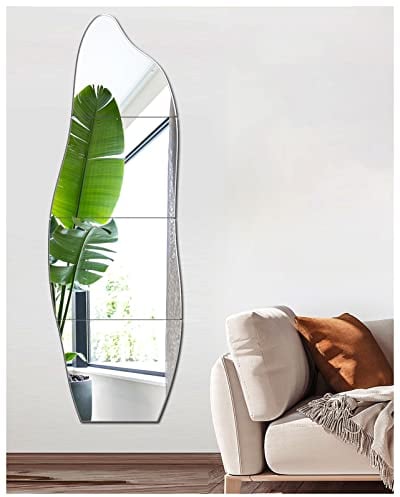 JMITHA Spiegelfliesen Selbstklebend HD Spiegel Glasspiegel Spiegelfliesen Wandspiegel Selbstklebende Fliesenspiegel Spiegel Wandaufkleber Deko Spiegel zum Aufkleben auf Schrank Tür Wohnzimmer Wand