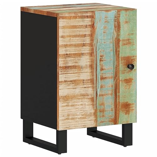 vidaXL Armoire de Salle de Bain 38x33x58cm Bois Massif de récupération, Meuble de Rangement de Salle de Bain, Meuble de Rangement, Armoire de Toilette