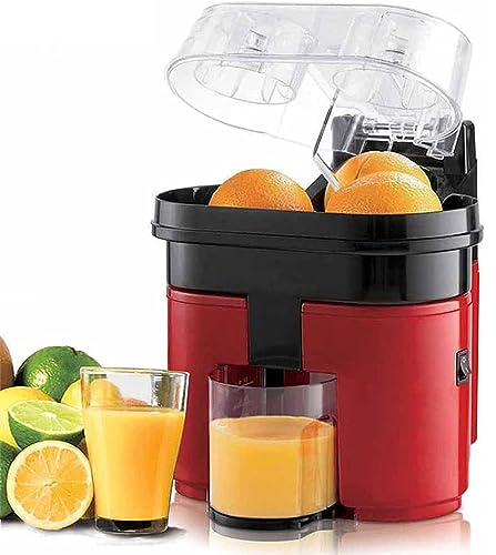 GCCSSBXF Spremiagrumi elettrico doppio, 90 W, spremiagrumi professionale per arance e limoni, spremi 6 arance in 1 minuto, valvola antigoccia, estrae facilmente il succo, design compatto e robusto