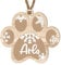Personalised Pawprint Christmas Bauble – Custom Pet Ornament with Name – MDF Wood or Acrylic Options – Ideal for Christmas, Birthdays, Memorials, Pet Loss (Brown, Mdf Wood Indoor Use Only)