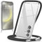 caslord Handyband kompatibel mit Samsung Galaxy S24, Necklace Hülle mit Bands Handyhülle für zum Umhängen, Transparent Case mit Handykordel,Stoßfeste Schutzhülle zum Umhängen Kordel,Schwarz