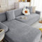 JJRETGY Sofabezug Chenille 1 2 3 4 5 Sitzer, Stretch Sofa Überzug, Anti-rutsch Sofaüberwurf, Sofabezug Ecksofa L Form, Waschbare Sofabezug (L-förmige Ecksofas erfordern Zwei) (Grau, 4 Sitzplatz)