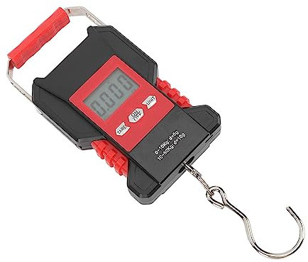 USB-Aufladung, Fischwaage, Digitales Gewicht, Hohe Genauigkeit, 110 Pfund, Hintergrundbeleuchtetes LCD-Display mit Maßband, Tragbar für Angeln, Gepäck, Reisen