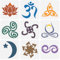 FINGERINSPIRE 9 Stück Spirituelle Symbole Schablonen Zum Malen 15x15 cm Wiederverwendbare Religionssymbole Zeichenvorlagen Kunststoff PET Mond Stern Lotusblumen Malschablonen Für Wand Bodendekoration