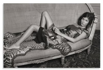PURRCOCO Poster mit französischen weiblichen Modellen, Audrey Tautou, Gemälde auf Leinwand, Wandkunst, Poster, Rollbild, Wanddekoration, Heimposter, 50 x 75 cm