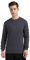 Calvin Klein Men’s Badge Cotton Waffle Long Sleeve Top, Blue (India Ink), M