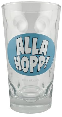 ALLA HOPP Dubbeglas 0,5 L - Das Schorleglas für eine Pfälzer Schorle (100% Pälzer)