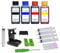 Nachfüllset kompatibel mit Canon PG-575 (XL) Schwarz + CL-576 (XL) Color - 4 x 100 ml Nachfülltinte für Pixma TR4750i, TR4751i, TR4755i, TR4756i, TS3550i, TS3551i