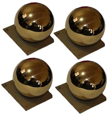 HZEPDVT Gold ball sofa legs stainless steel plated gold sofa feet metal hollow ball hardware feet hardware round furniture accessories