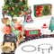 Herenear Elektrischer Weihnachtszug, Weihnachtszug unter dem Weihnachtsbaum, Weihnachtszug, Geschenk, Zugschienenspiel für Kinder
