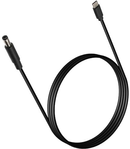 Greluma 1 Stück 1m USB C auf DC 5,5mm x 2,1mm Stromladekabel für Laptop (5521), 20V USB Typ C Stecker Eingang auf DC 5,5 x 2,1mm Stecker Stromladekabel bis zu 100W
