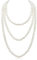 Jidyllic Vintage Perlenkette,150cm Lange Perle HalsketteImitation Perlenkette weiß Perlenkette 1920s Lange Perle Halskette für Party Abschlussball Hochzeit Festival