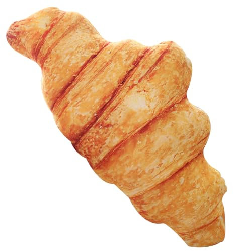 Brotförmiges Kissen, 22x10x4 3D-Simulation hautfreundliches Plüschkissen, realistisch lebendige multifunktionale Croissant-Kissen für Schlafzimmer, Zuhause, Party, Büro, brotförmiges Kissen, Brotform
