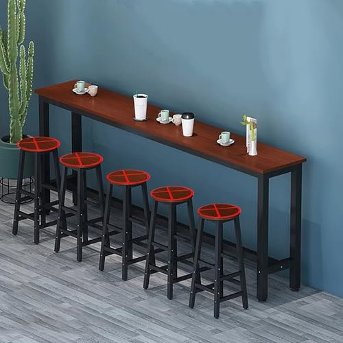 Moderner Küchen-Frühstücks-Bartisch für Zuhause und Restaurant, hoher Stehtisch für den Außenbereich, mit Heizkörper-Design, ideal für kleine Räume, Stühle nicht im Lieferumfang enthalten