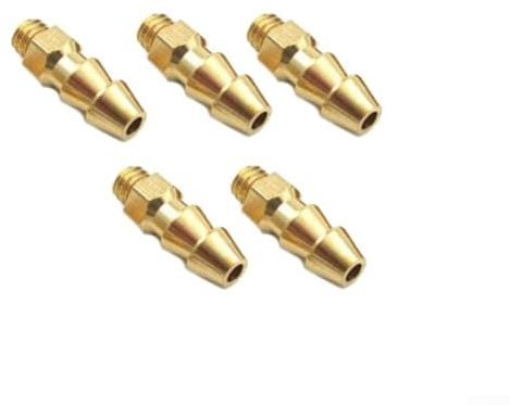 Für RC Bootszubehör 5 Stück Messing Wassernippel Düsen für M3/M5 Gewinde ()