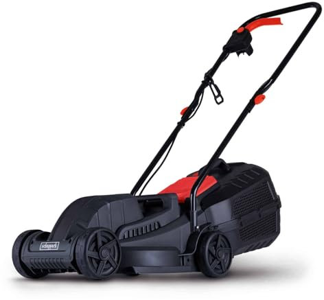 Scheppach Elektro Rasenmäher E-MP320 mit 32cm Schnittbreite & 1300W Leistung | 3in1 Mähen, Fangen, Mulchen | geeignet für Gärten bis 350m2 | 3 Schnitthöhen 20-60mm | 30L Fangbox | klappbarer Griff