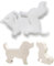Stampi multifunzionali a forma di scultura di cane per cemento e gesso, decorazioni per la casa, stampi in silicone per la realizzazione a mano