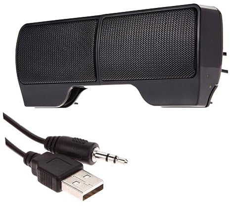 Gadpiparty Clip On USB Computer Lautsprecher 3w 4 Ohm 3v aus Abs, Schwarz