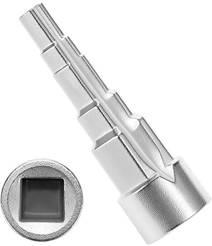 QWORK® Universal Stufenschlüssel mit Innenvierkant 1/2, 5-Stufig Heizungsschlüssel, für Sanitär Heizkörper