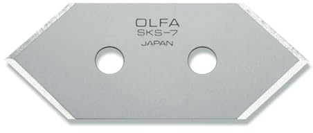 Olfa 5 lames OLFA MCB-1, Acier Inoxydable, acier, 3 x 1,8 x 0,1 cm