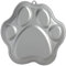 Wilton Kuchenform mit Pfotenabdruck, Silber, Aluminium