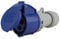 Cartrend Caravan 40557L Caravan CEE-Kupplung 16A, blau/grau, 3-polig